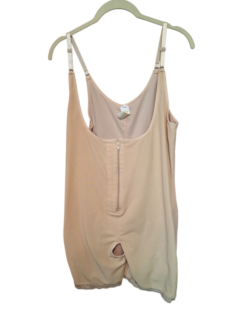 Top Melon Zip up Body Shaper Ladies 4XL Open Crotch Slimming Beige Shapewear